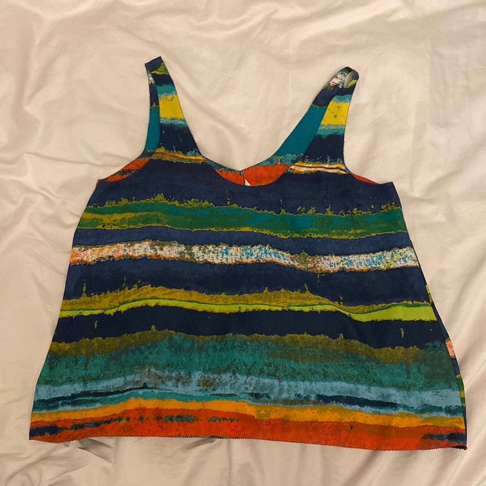 Rachel Roy multicolor top with low back tie